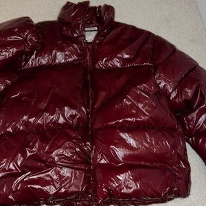 NWT target gorgeous fall red puffer jacket